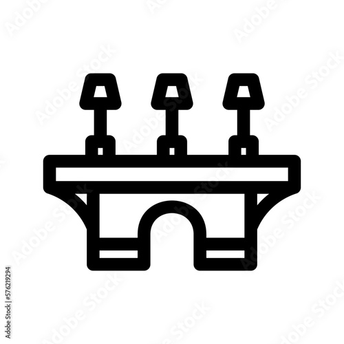 bridge icon or logo isolated sign symbol vector illustration - high quality black style vector icons 