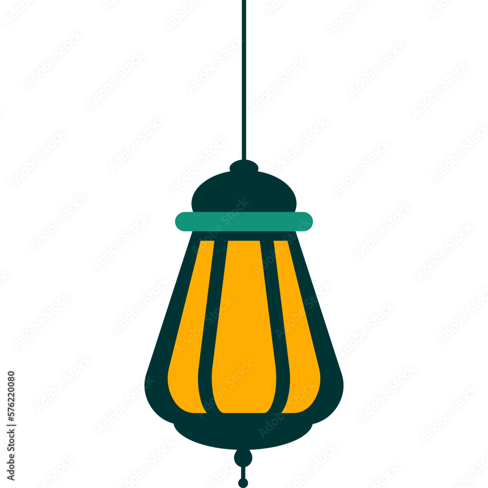 Fototapeta premium Islamic Lantern Flat