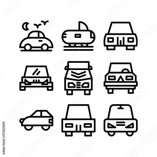 cars icon or logo isolated sign symbol vector illustration - high quality black style vector icons 