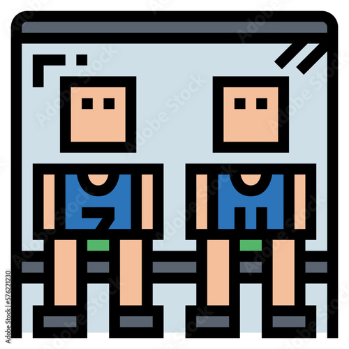 substitute filled outline icon style