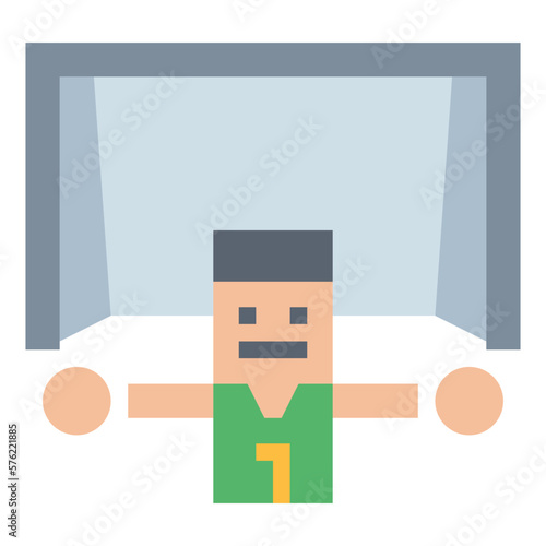 goalkeeper flat icon style