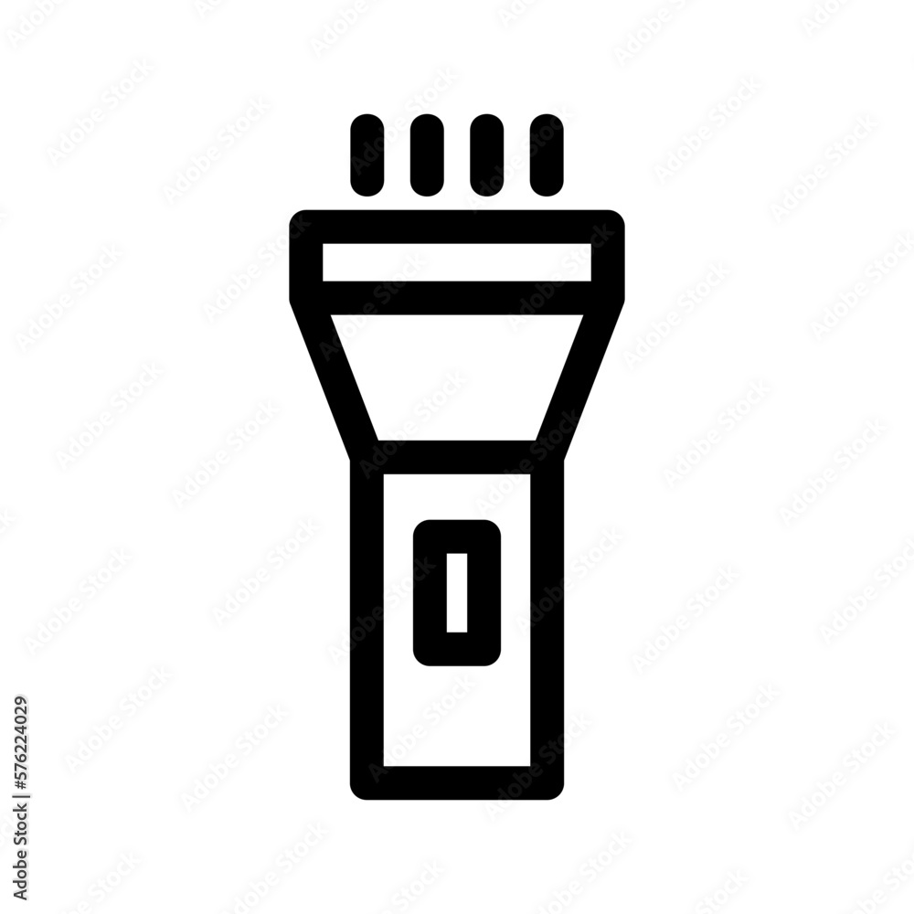 flashlight icon or logo isolated sign symbol vector illustration - high quality black style vector icons
