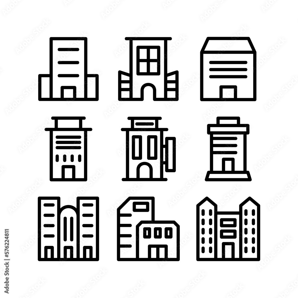Obraz premium hotel icon or logo isolated sign symbol vector illustration - high quality black style vector icons 