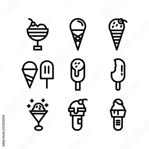 ice cream icon or logo isolated sign symbol vector illustration - high quality black style vector icons 