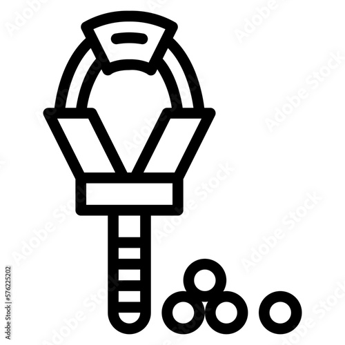 slingshot line icon style