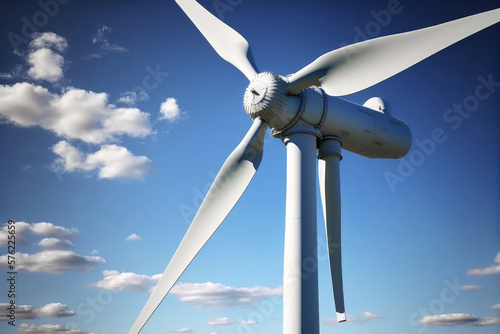 Up Close with Wind Turbines: Harnessing the Power of the Wind. Generative Ai