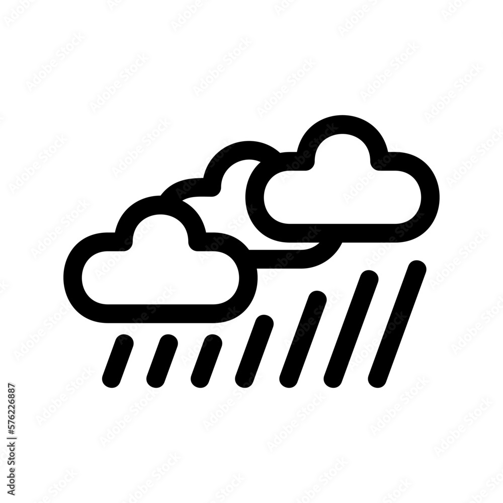 rain icon or logo isolated sign symbol vector illustration - high quality black style vector icons
