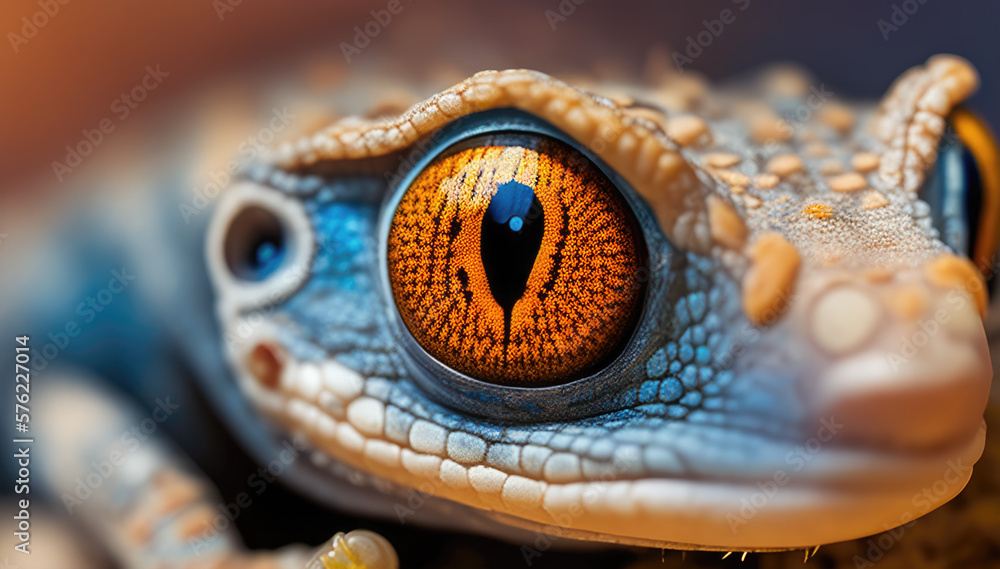 custom made wallpaper toronto digitalAmazing macro of a Toke's gecko's colorful eyes. Generative AI