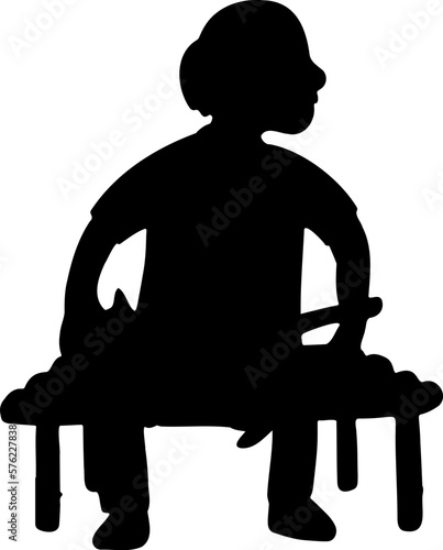 elderly illustration.