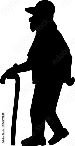 elderly illustration.
