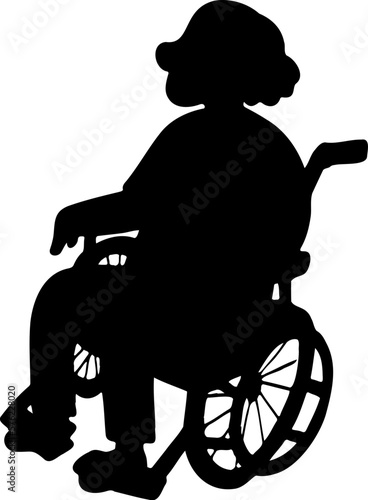 elderly illustration.