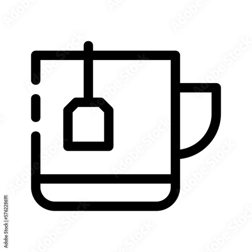 teacup icon or logo isolated sign symbol vector illustration - high quality black style vector icons

