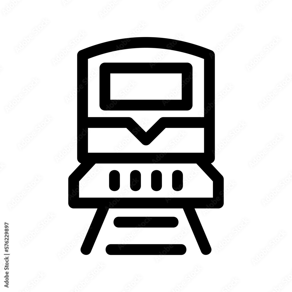 Fototapeta premium train icon or logo isolated sign symbol vector illustration - high quality black style vector icons 