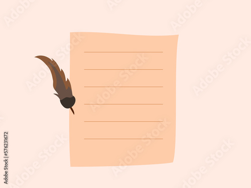 poetry day vector illustration flat design