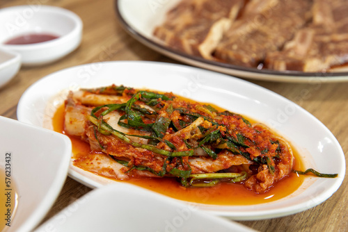 Korea traditional food side dish Kimchi
