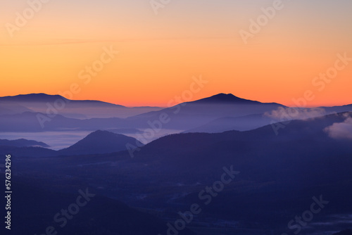 Fototapeta Naklejka Na Ścianę i Meble -  morning in the Bieszczady National Park