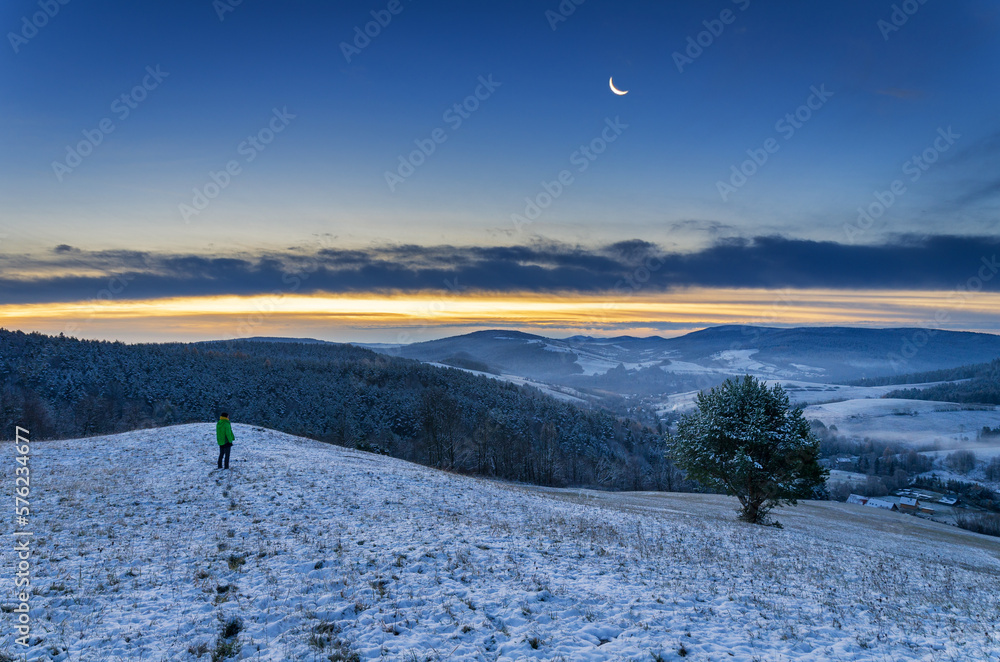 custom made wallpaper toronto digitalman in the mountains on a moonlit night