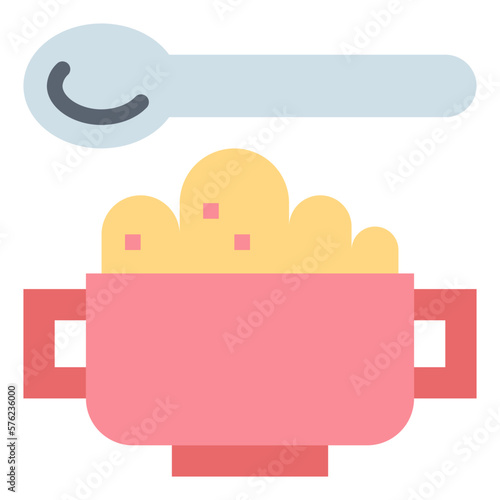 baby food flat icon style