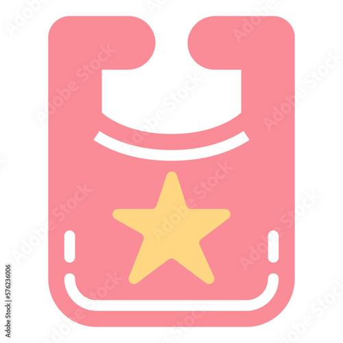 bib flat icon style