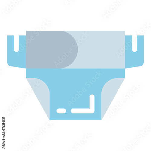 diaper flat icon style