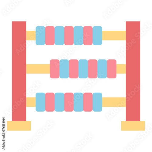 abacus flat icon style