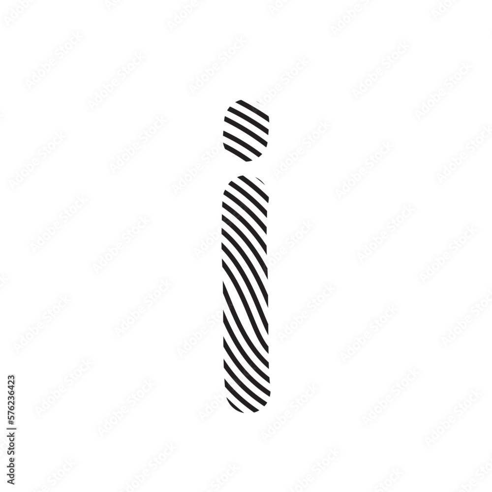 Zebra Font Aesthetic Handwritten Word Alphabet Fingerprint Line Stock ...