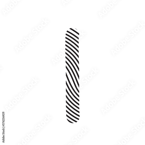 Zebra Font Aesthetic Handwritten Word Alphabet Fingerprint Line 