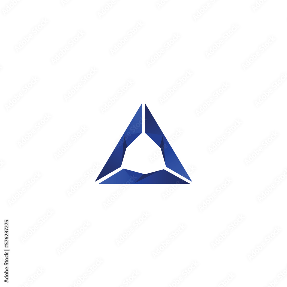 3d logo design modern blue triangle 3d logo design modern blue triangle