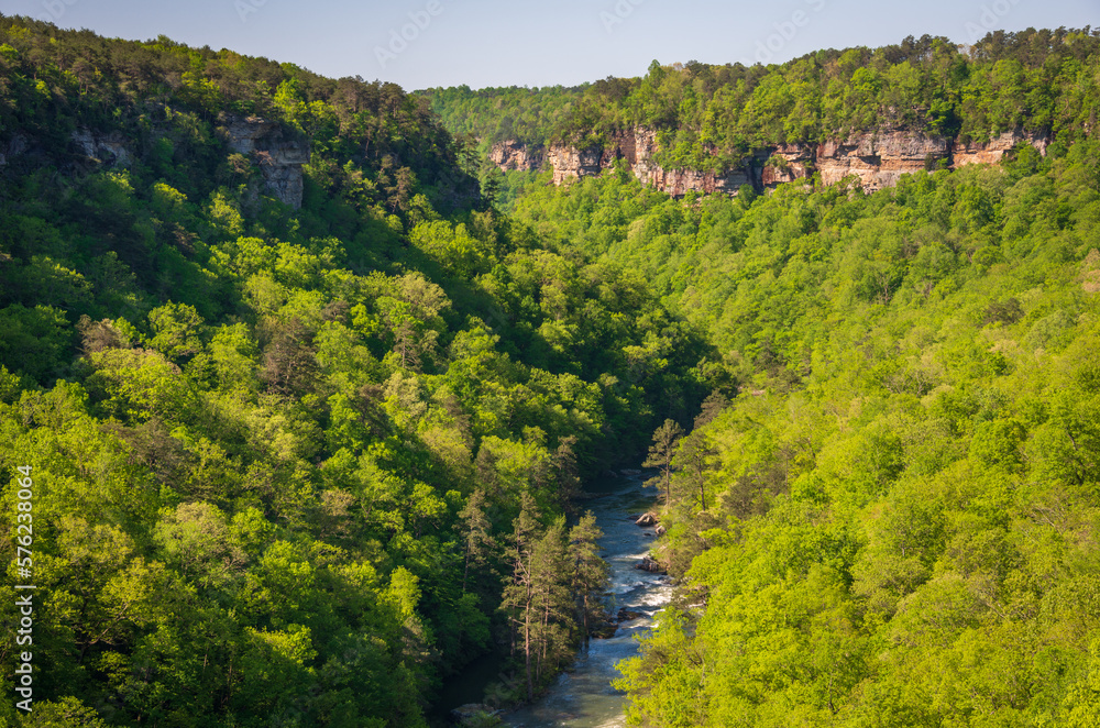 River through the Cliffs at Little River Canyon National Preserve