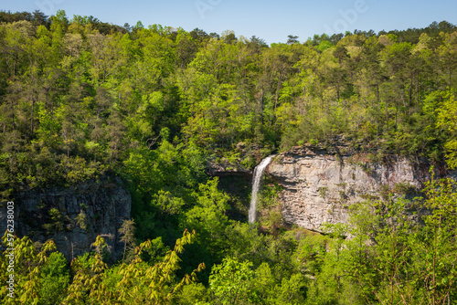 Fotobehang Waterfall in the Forest at Little River Canyon National Preserve
