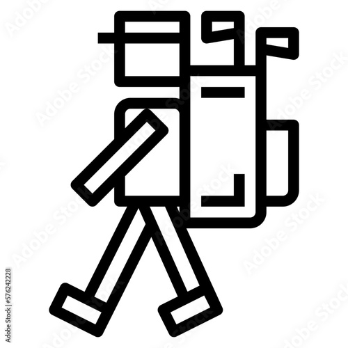 caddy line icon style
