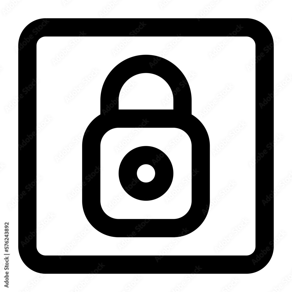padlock line icon padlock line icon