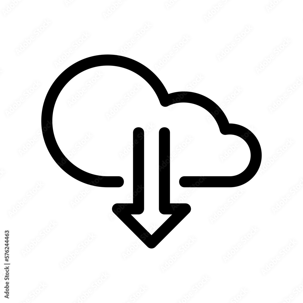 download icon or logo isolated sign symbol vector illustration - high quality black style vector icons
