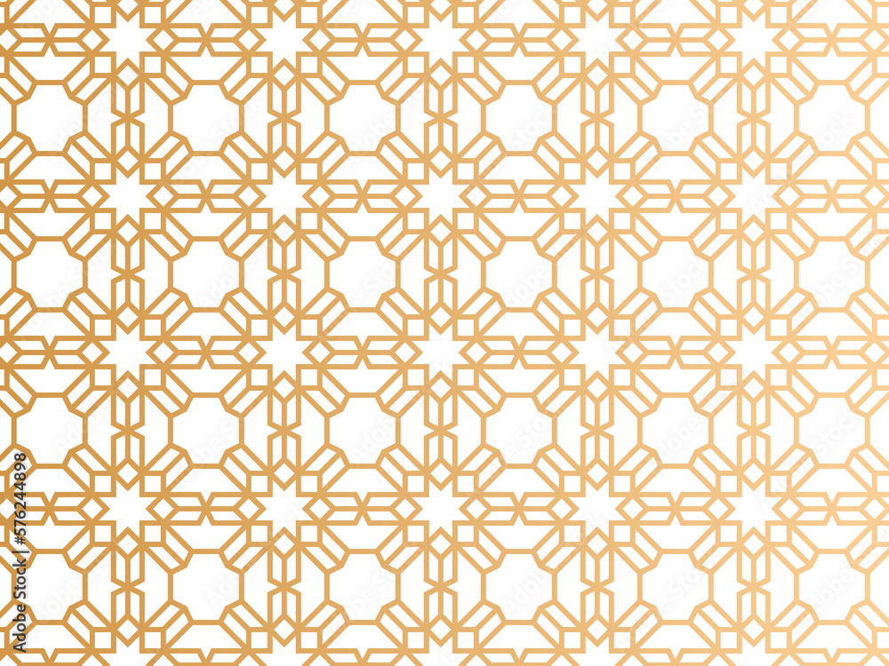 Islamic pattern decoration design that is golden, suitable for all backgrounds of brochures, invitations and so on Islamic pattern decoration design that is golden, suitable for all backgrounds of brochures, invitations and so on