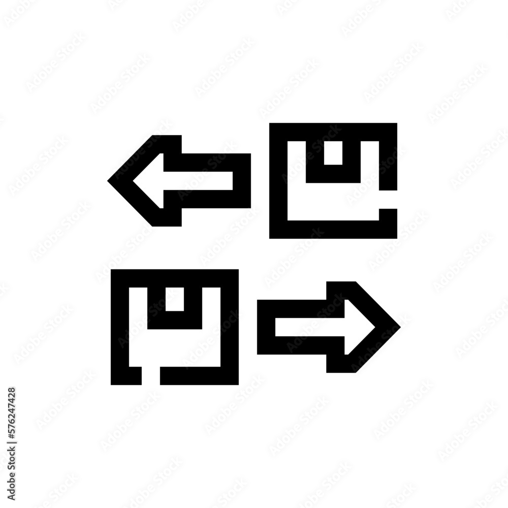 exchange line icon exchange line icon