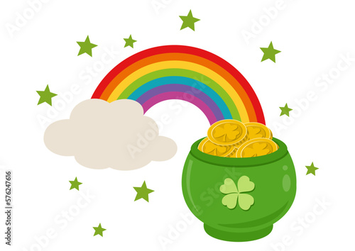 St Patrick s day rainbow treasure