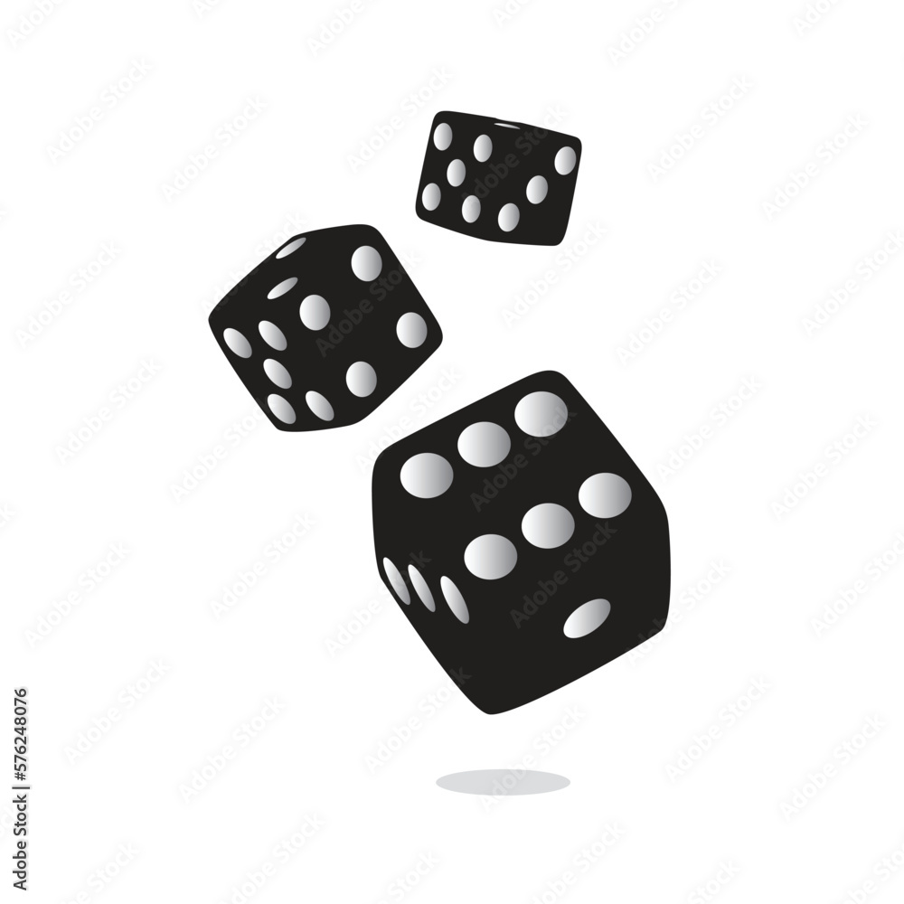 Dice 3D creative design. real looking dice vector icon for casino apps and websites. Dice 3D creative design. real looking dice vector icon for casino apps and websites.