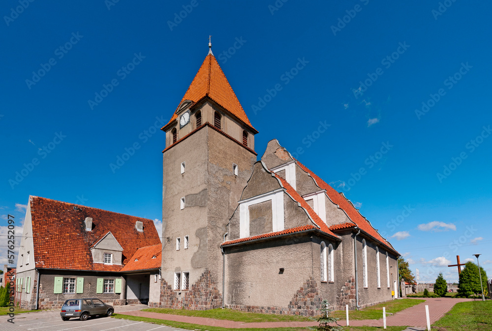 Church of the Sacred Heart of Jesus. Wegierki, Greater Poland Voivodeship, Poland.