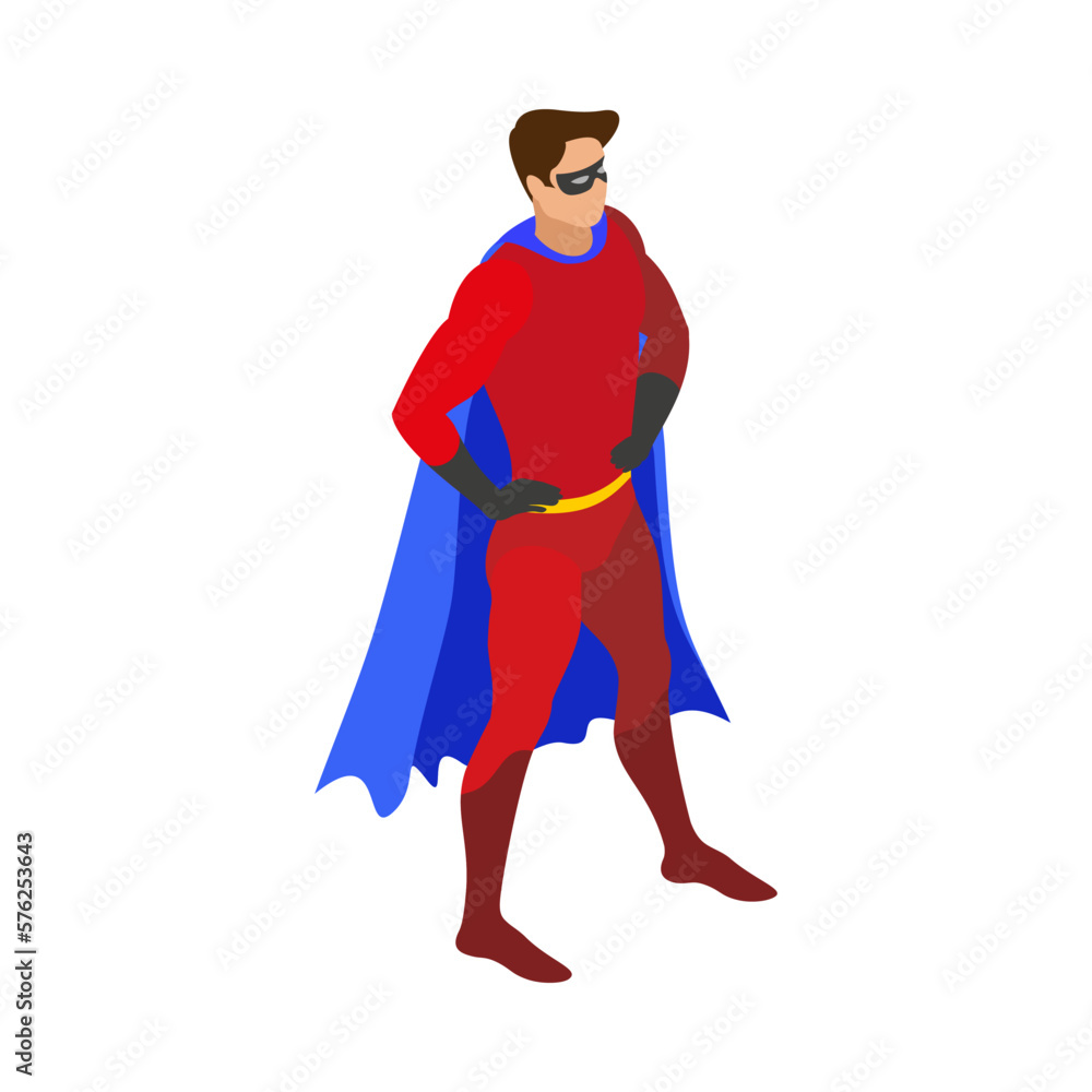 Superhero Costume Man Composition Superhero Costume Man Composition