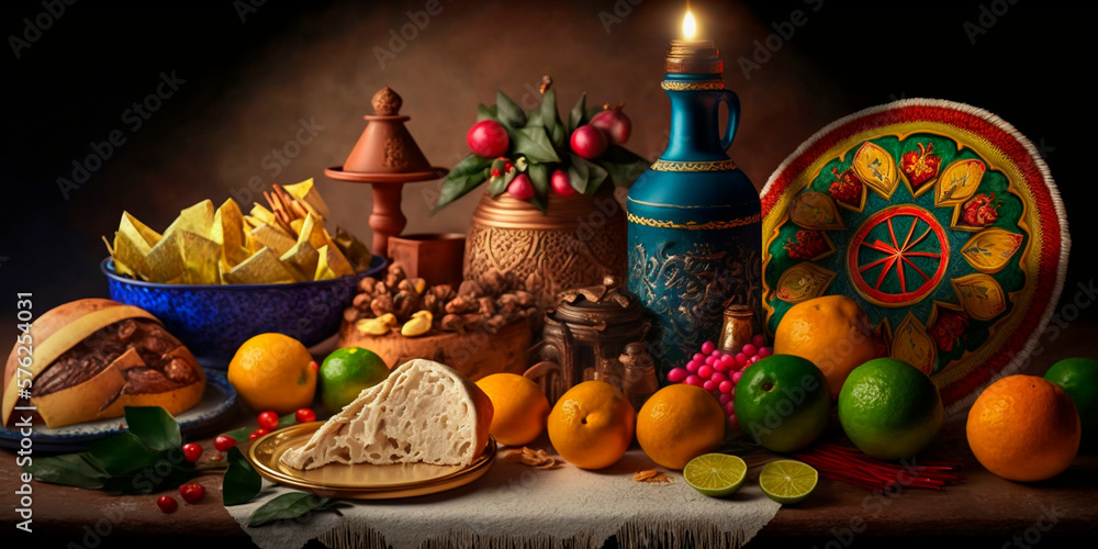 A Mexican Christmas Still Life with Bokeh A Mexican Christmas Still Life with Bokeh