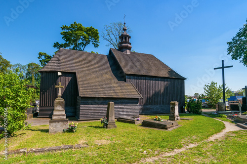 Wooden Church of the Holy Spirit in Sieradz, Lodz Voivodeship, Poland