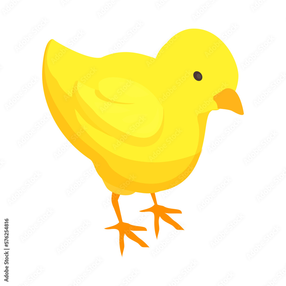 Farm Chick Isometric Composition Farm Chick Isometric Composition