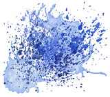illustration of colorful watercolor blobs and splatters