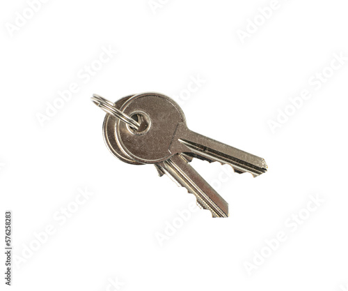 Door Key Isolated, House Keys on White Background © artemstepanov