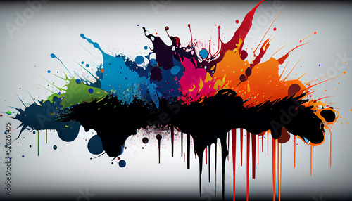 colorful splashes background