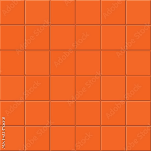 Orange tile texture. Abstract vector background