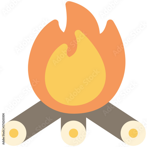 bonfire flat icon