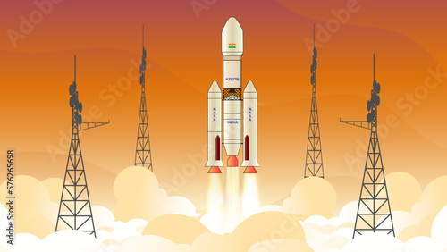 Indian rocket launch 