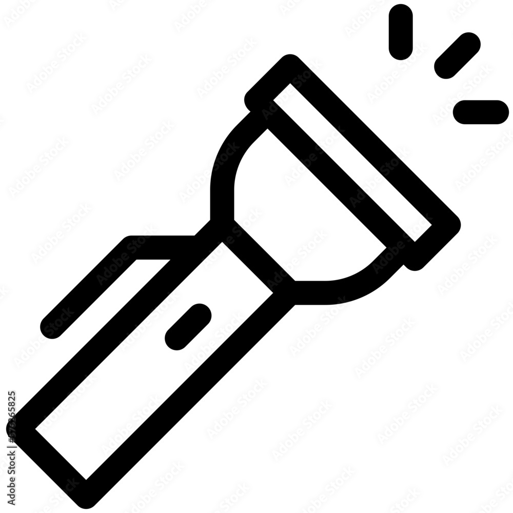 flashlight black outline icon flashlight black outline icon