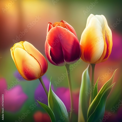 Tulip flower illustration.